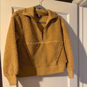 JoyLab pullover fleece sherpa quarter zip jacket